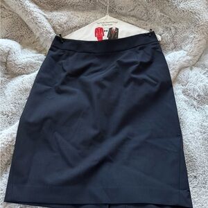 Theory Navy Blue Pencil Skirt